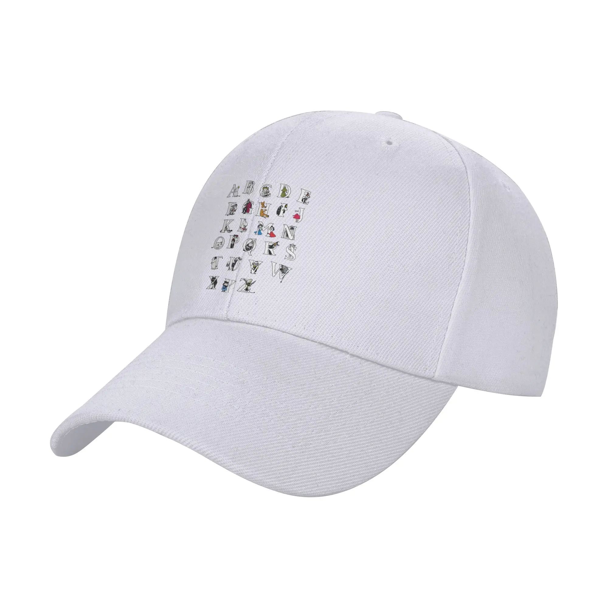 Adult Moomings Colour Alphabet Hats Sport Baseball Cap Polyester Hats Trucker Hat Adjustable Sun Caps Summer