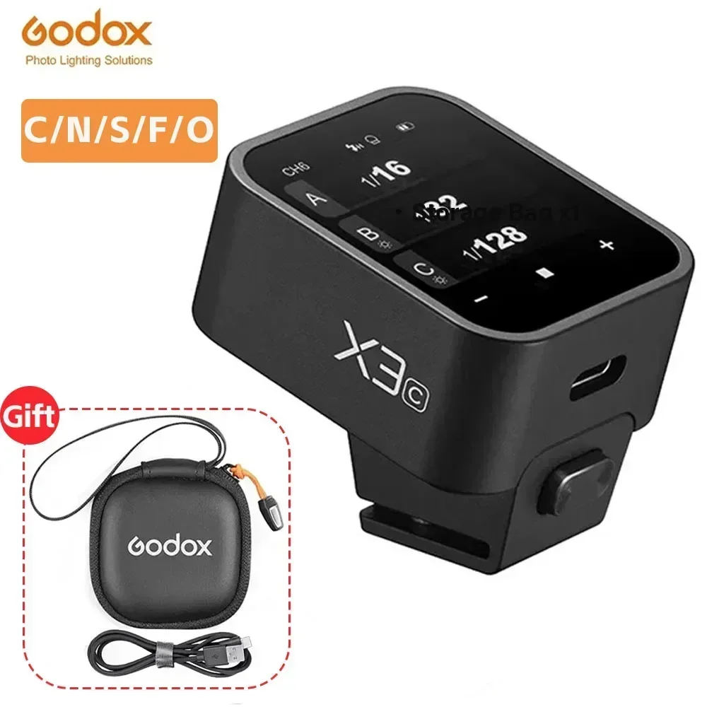 

Godox X3 TTL HSS 2.4G Wireless Flash Trigger OLED Touch Screen Transmitter Quick Charge for Canon/Nikon/Sony/Fujifilm/Olympus