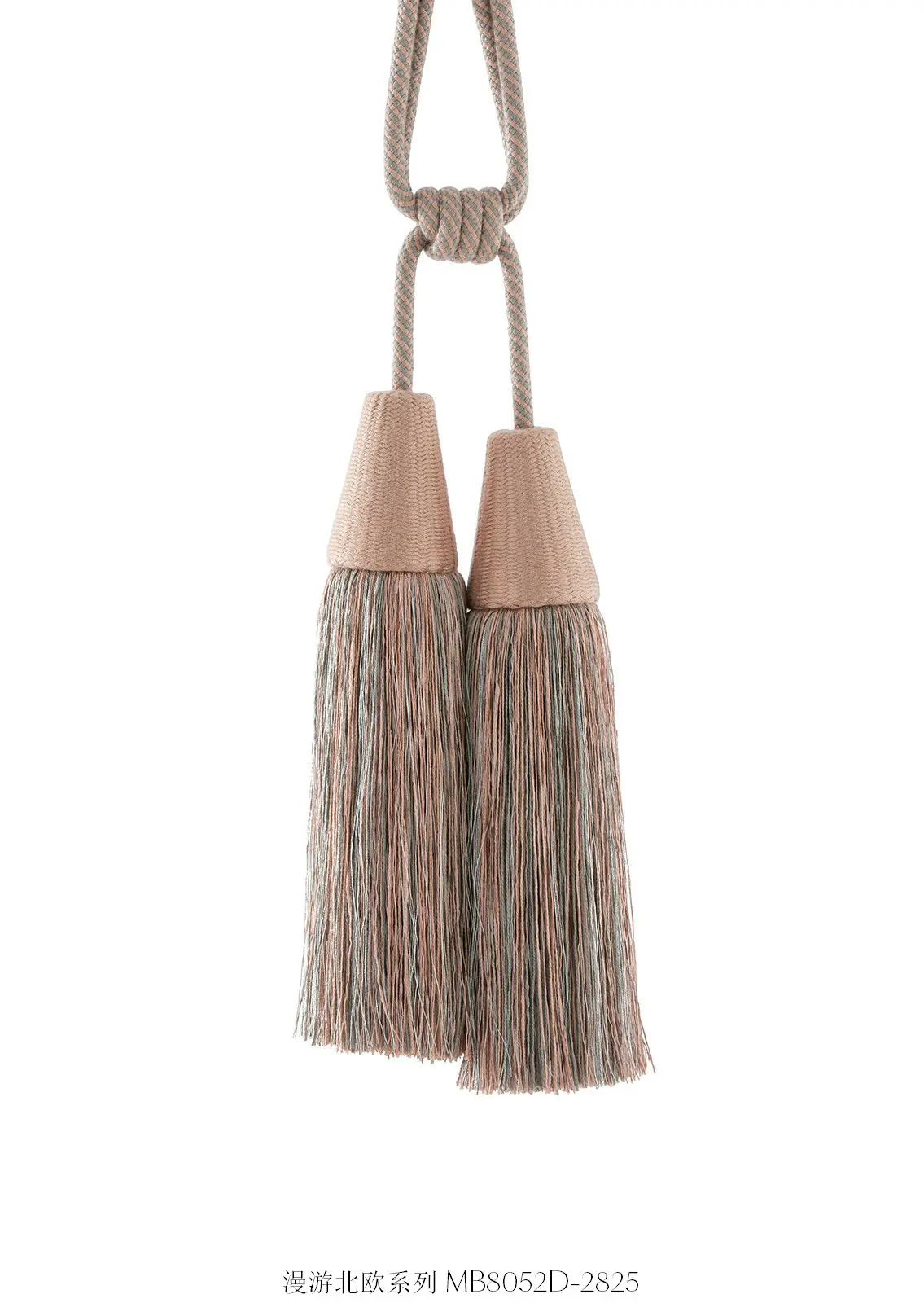 Europe Roaming Nordic Curtains Straps Hanging Spikes Fabric Decoration Villa Curtains Fringed Hanging Balls Superior Quality