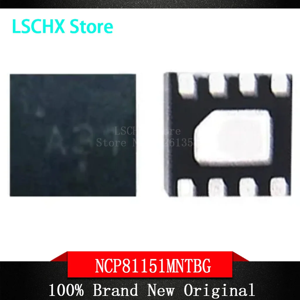 NCP81151MNTBG, NCP81151, A3L, A31, A3J, A3, 100% nuevo,, NCP81151, A3L, A31, A3J, A3, 100% nuevo, de 5 a 10 piezas Chipset QFN-8