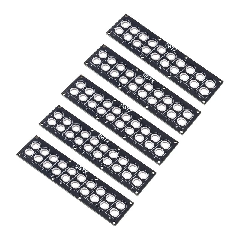ABNR For XT60 Parallel Charging Plate 5PCS 10 Port PCB Welding Distribution Board For FPV Drone Airplane Lipo Battery