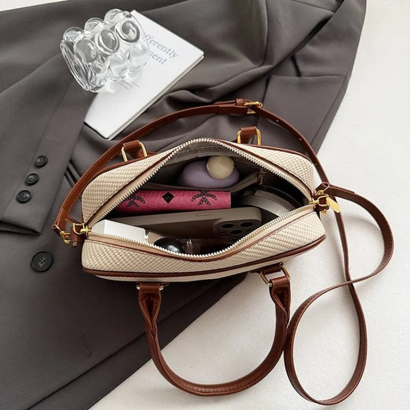 حقيبة يد نسائية مصنوعة من الجلد الفاخر تتميز بجودة عالية ونمط باريس العصري #5