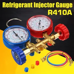 R22 R134a R404a Air Conditioning Refrigerant Manifold Gauge High and Low Pressure Gage Tools Set with Hose