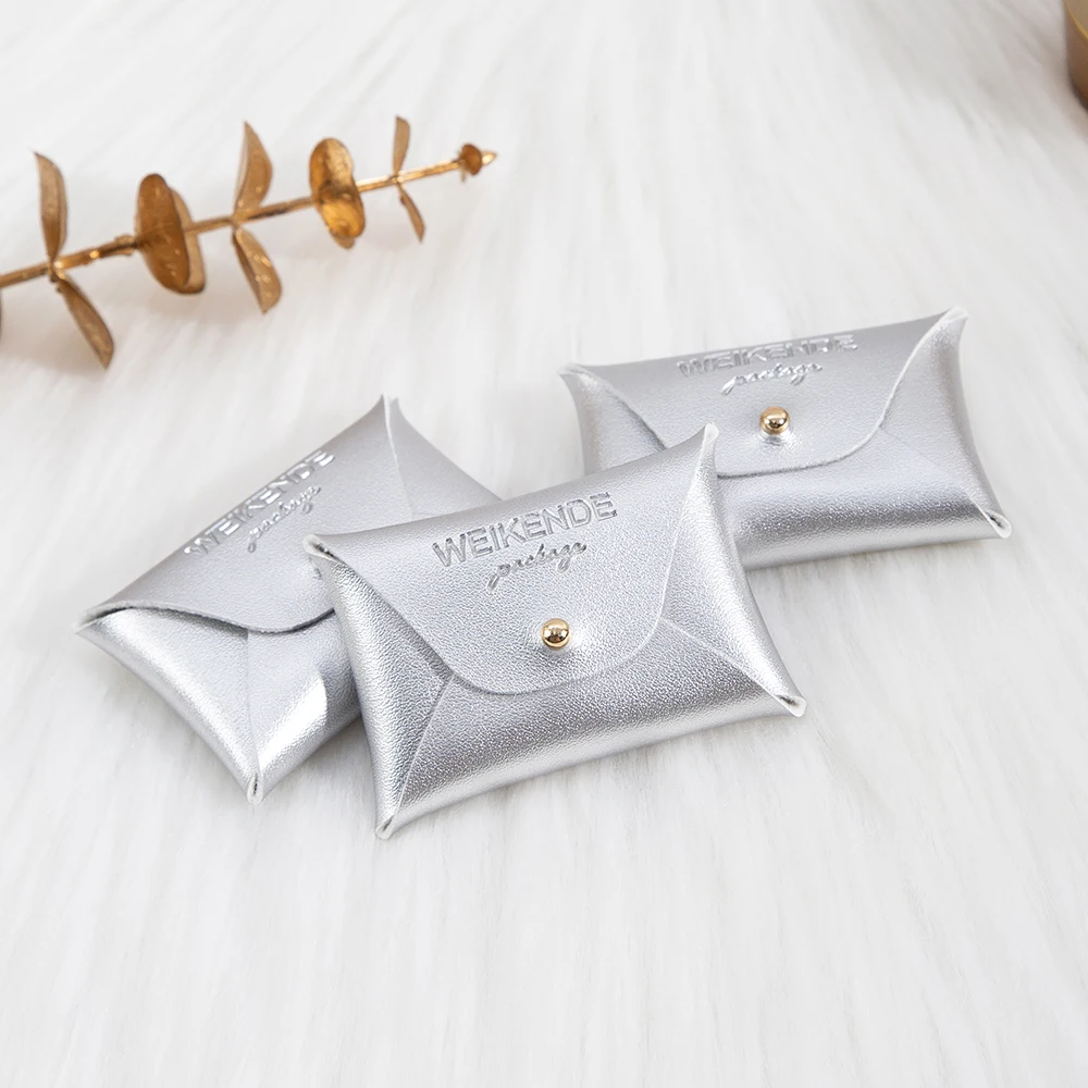 7*5 سنتيمتر 10*7 سنتيمتر الإبداعية تنقش لطيف الراقية خاتم الزواج هدية التعبئة والتغليف مجوهرات حقيبة التخزين قلادة صغيرة بولي Leather الجلود المفاجئة الحقيبة #4