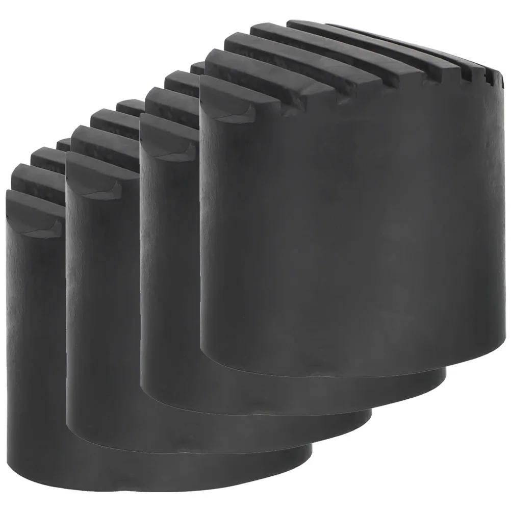 4 قطعة غطاء للقدم عدم الانزلاق دواسة مطاطية مقاومة للاهتراء سلم قدم حامي لتمديد سلم قابل للسحب الدرج المنزل