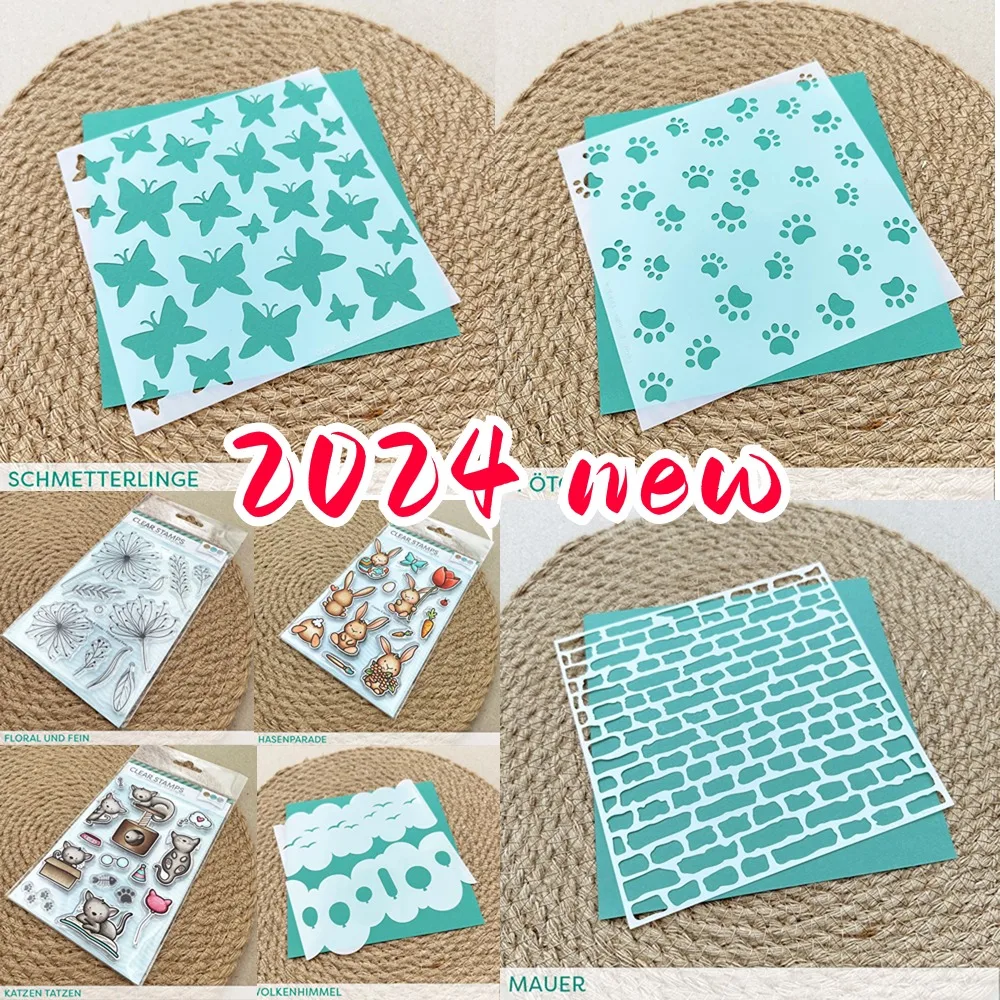 stamps & stencil Stempel A6 Floral and fein clear silicone for DIY scrapbooking craft supplies photo album card making