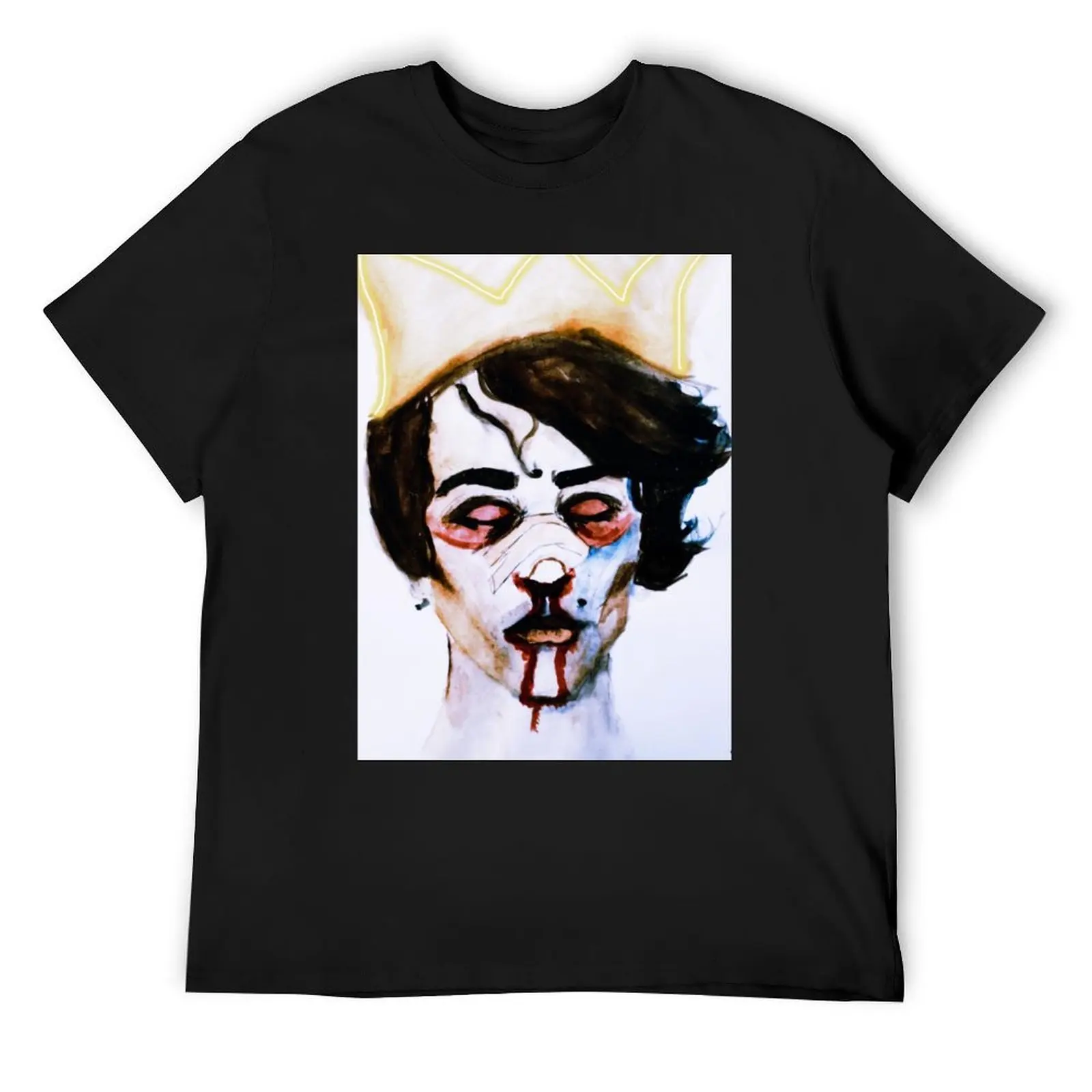 

crown T-Shirt anime clothes Clothing luxury t-shirt Short sleeve tee men