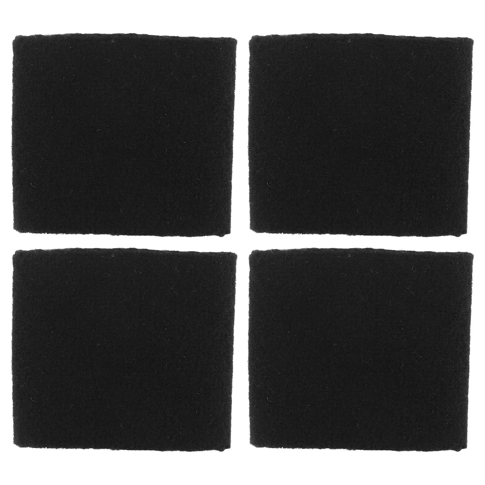 Erhu Noise Reduction Pads 4 Pack Black Wool Felt Sound Filter for Practice Performance Tone Control