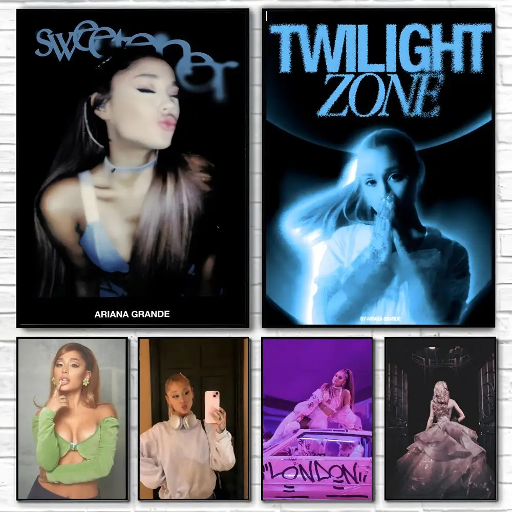 Pósteres clásicos y cuadros decorativos para pared, ideales para salas de estar, dormitorios, bares y decoración del hogar. Ariana Grande