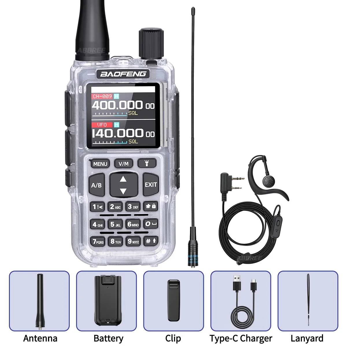 BAOFENG MINI 5 Walkie Talkie 2200mAh Batterij APP Bluetooth Programmering Lange afstand Dual PTT Nieuw geüpgradede UV-5R MINI Ham Radio
