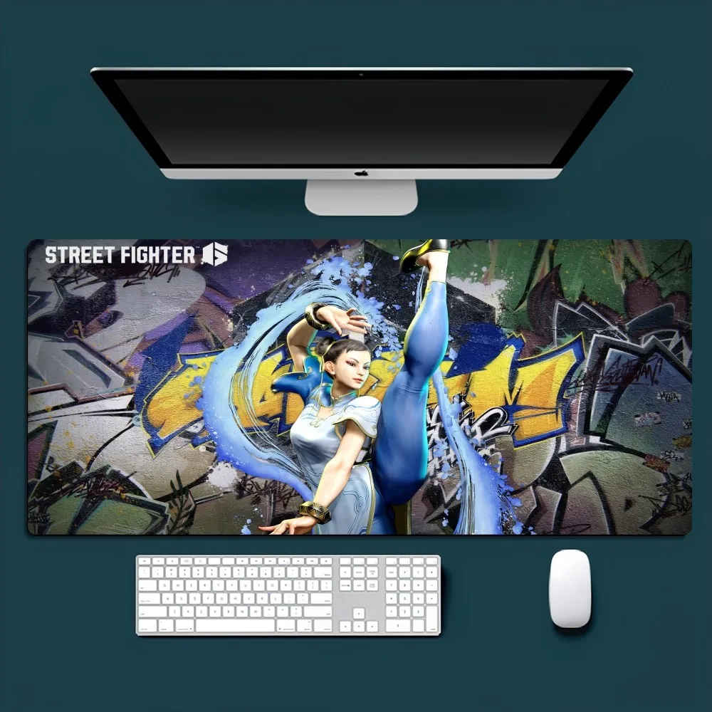 Game S-Street F-Fighter Cool Mousepad Office Small Large PC Computer Keyboard Mouse Game Rubber Anti-Slip Mice Mat Big