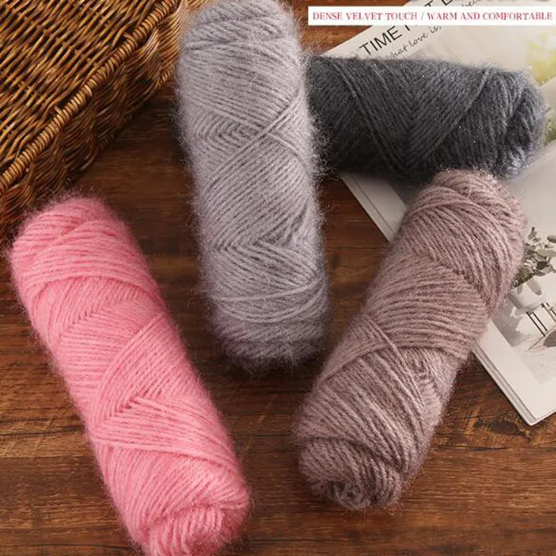 75g filato di lana scoiattolo Fine Cashmere lavorato a mano filato di lana matassa per realizzare maglione sciarpa cappello filato di cotone filato