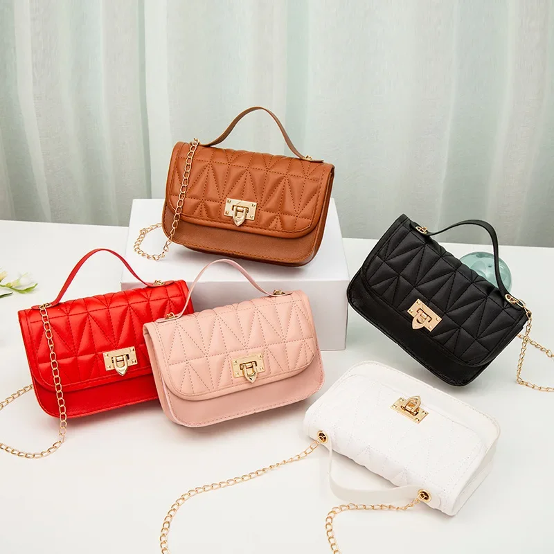 

New embroidered handbag 2024ladies handbag foreign trade small bag women's fresh messenger bag