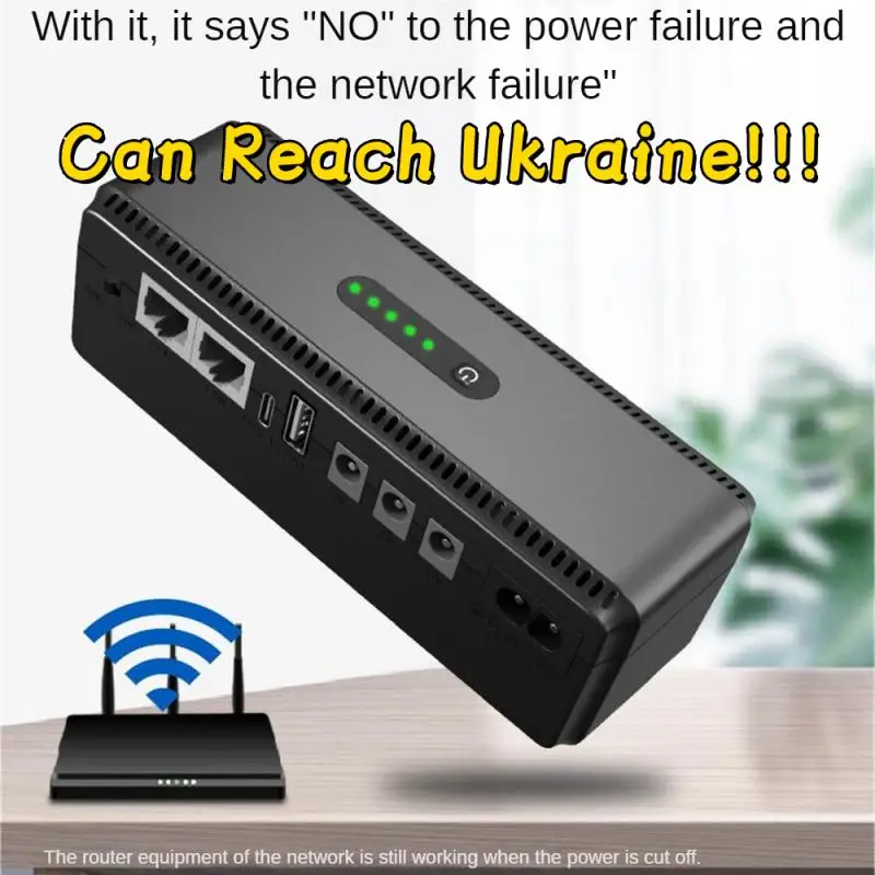 

8800/10400MAH 1080P Mini UPS Для Роутерів Uninterruptible Power Supply Battery Backup WIFI Power Adapter Inverter Router Power