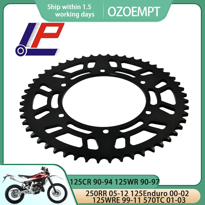 

OZOEMPT 520-52T Motorcycle Rear Sprocket Apply to 250RR 05-12 125Enduro 00-02 125CR 90-94 125WR 90-97 125WRE 99-11 570TC 01-03