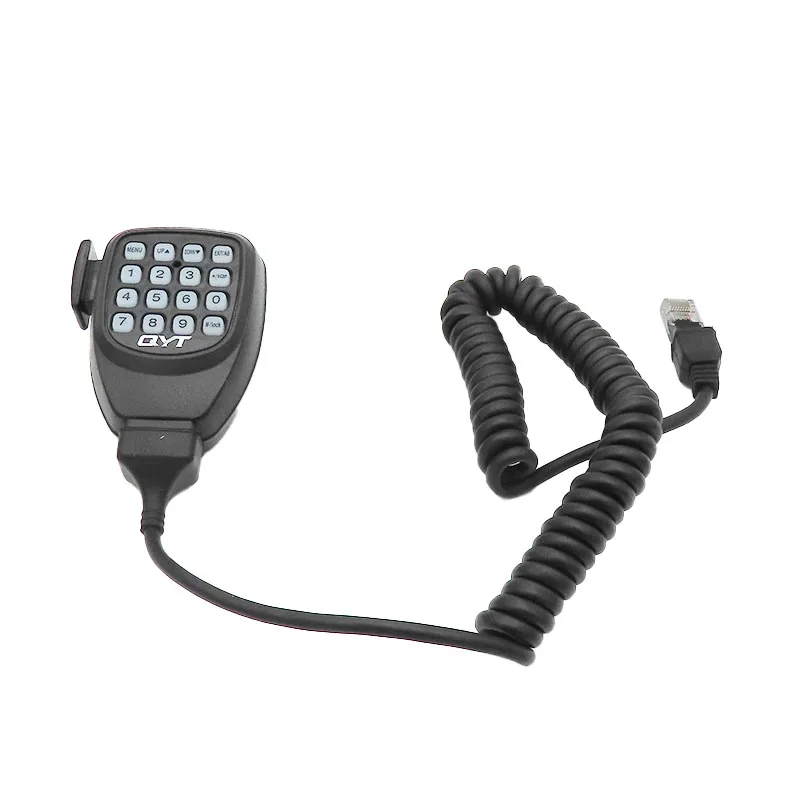 

QYT Original DTMF Microphone with Hang-up Clip for QYT Mobile Radio KT-5800 KT-780Plus KT-980Plus KT-8900D KT-8900 Car radio