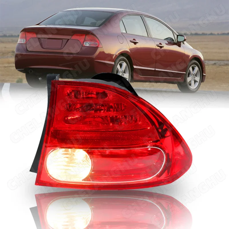 

1pc Right Side Tail Rear Lamp light With Bulb For Honda 8th Civic FA1 FA3 FA5 2006 2007 2008 Halogen Taillight 33501-SNA-A02