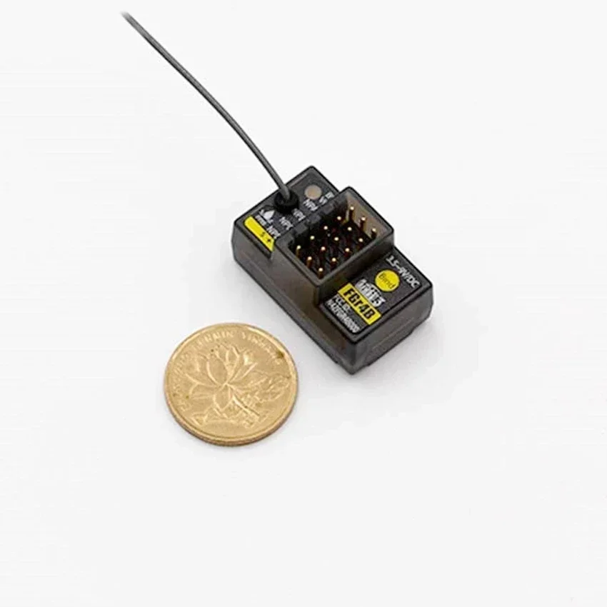 UniFlyFlySky FGr4B 4-Channels Single Antenna 2-Way Receiver Support All AFHDS3 Transmitters For Racing Car / Speed Boat Rc Parts