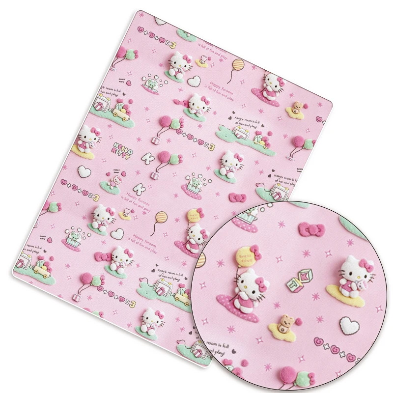 Cartoon comic fabric DIY, size: 140×50 cm, hand-sewn patchwork and quilted baby dress, home-use bedsheet, printed children's fab