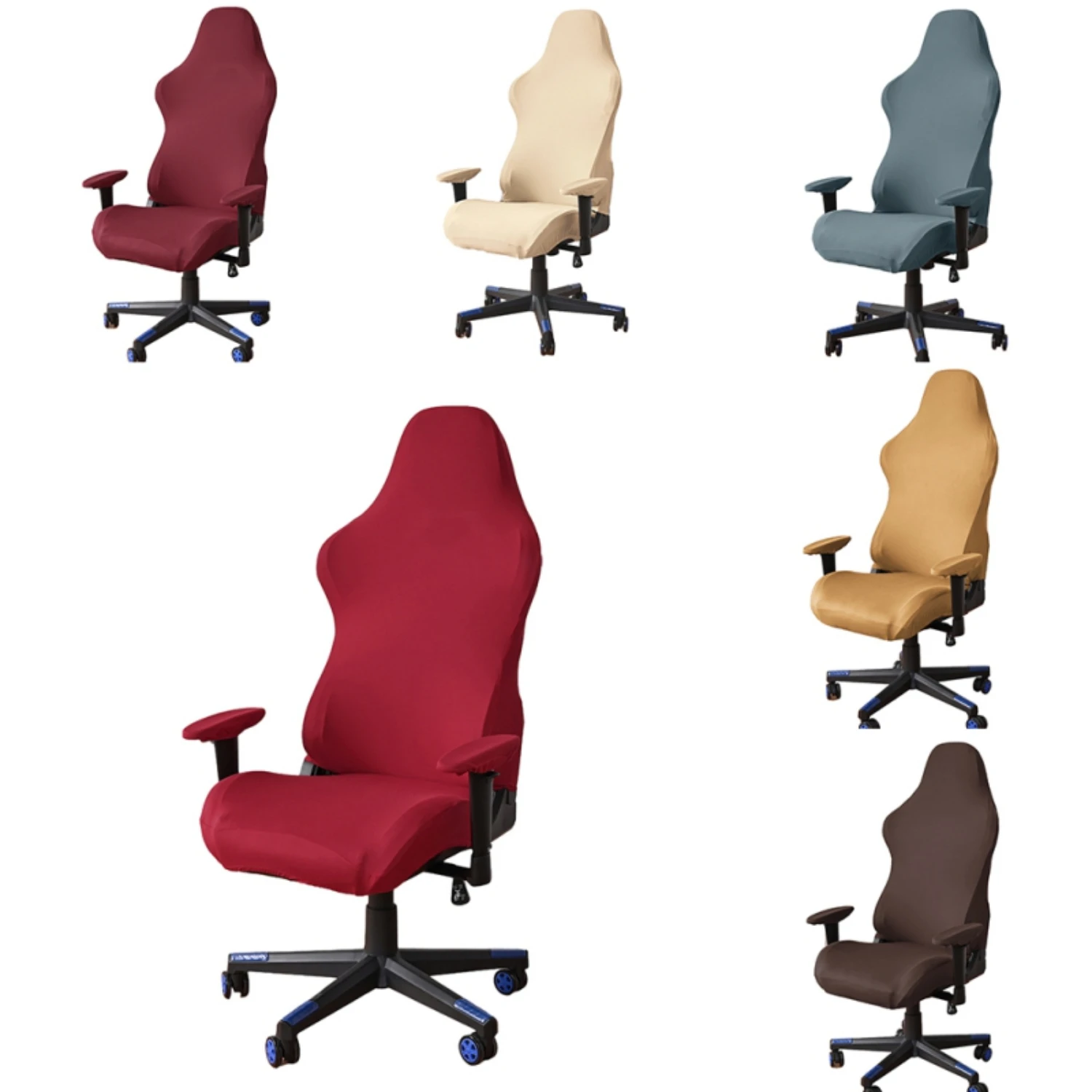 Elegant and versatile stretchy office chair cover for comfortable home or office use. Protective and washable design perfect for