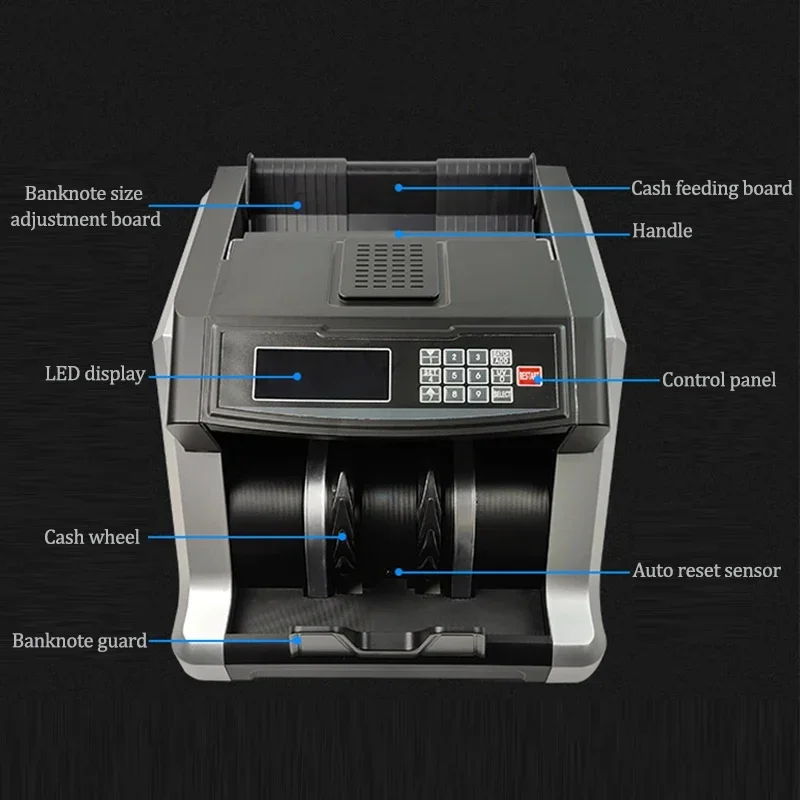 Обновление специального выпуска, машина для подсчета иностранных валют, многонациональный детектор валют Евро ина, доллар США, Singapo