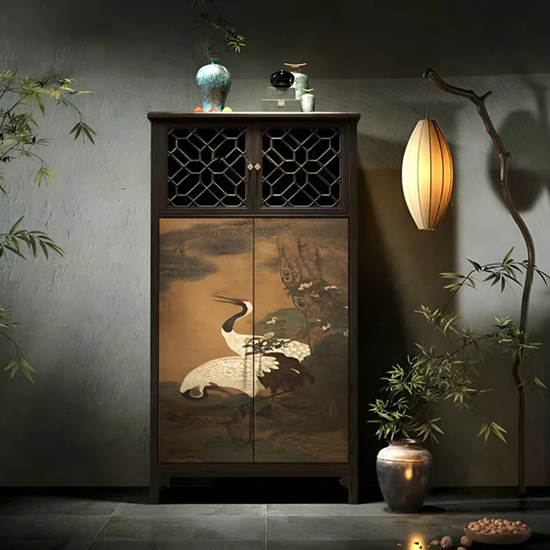 cabinet locker wardrobe bedroom household Song Dynasty aesthetic style dining side cabinet living room decorative cabinet