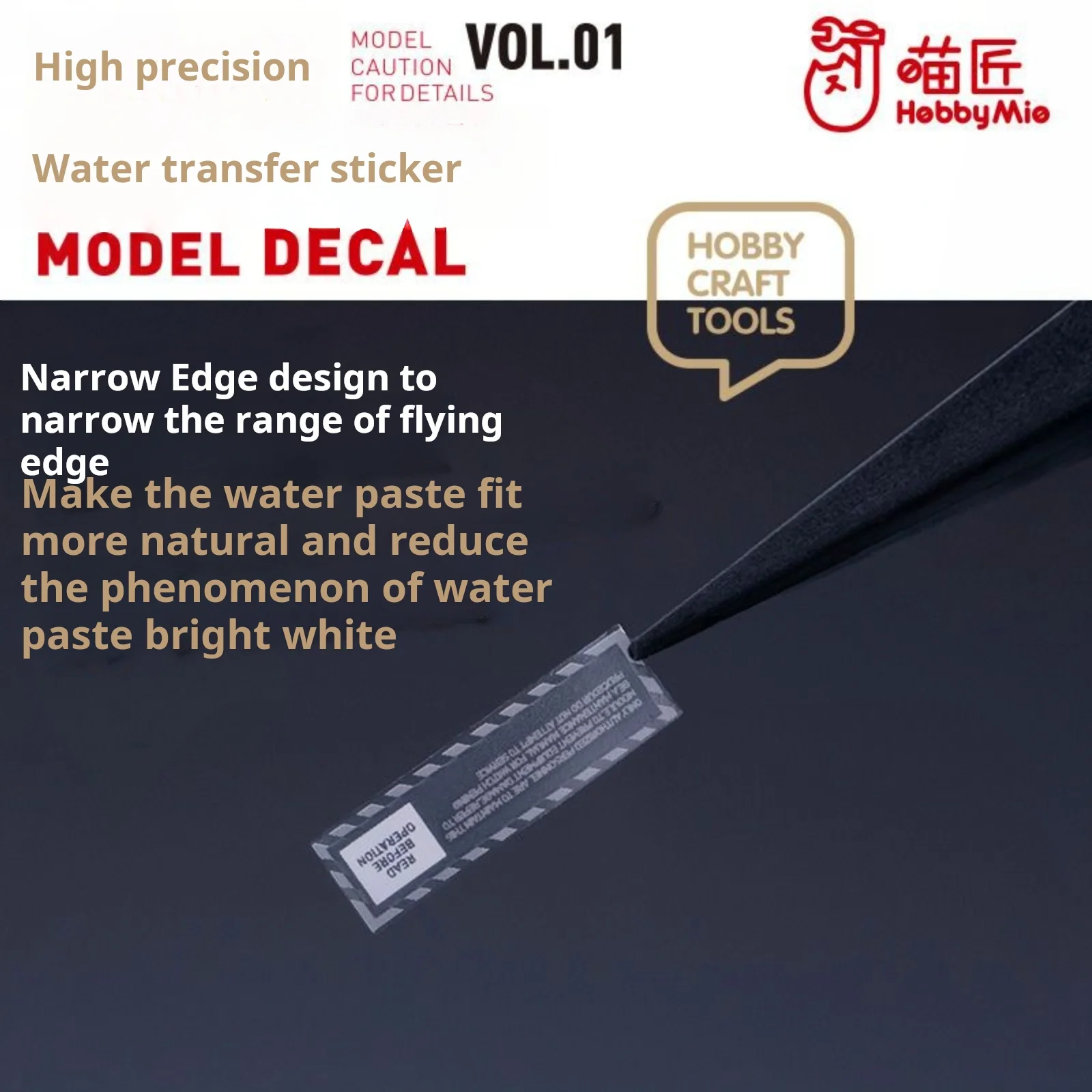 HOBBY MIO VOL1-001~007 High-Definition Water Transfer Printing Stickers for Gundam Scale Model Kit Hobby DIY Tool Accessories