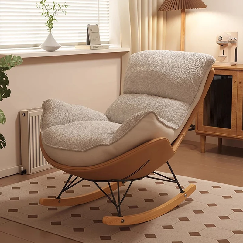 Normal Adults Support Chair Armrest Cheap Relax Lazy Nordic Recliner Chairs Rocking Puffs Single Woonkamer Stoelen Furniture