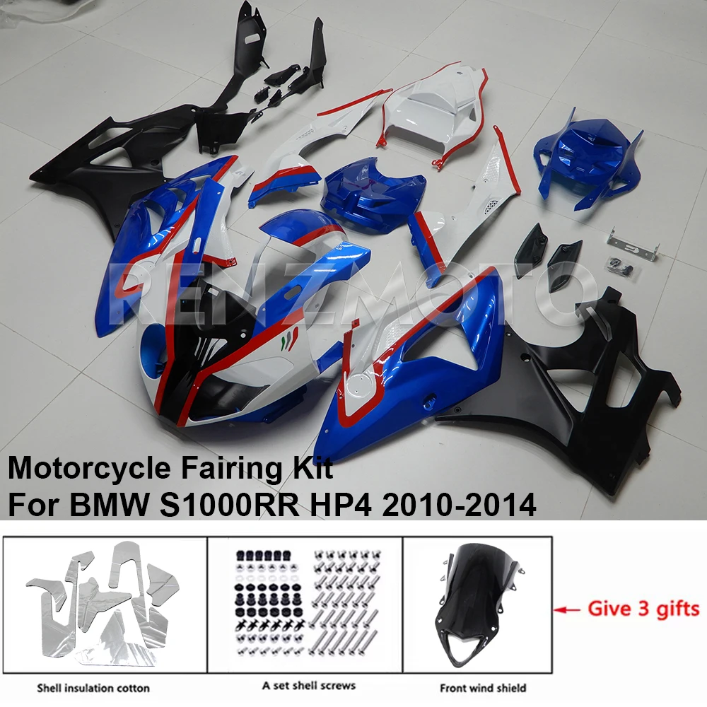 For BMW S1000RR HP4 2010-2014 Fairing B1012-112a Motorcycle Set Body Kit Decoration Plastic Guard Plate Accessories Shell