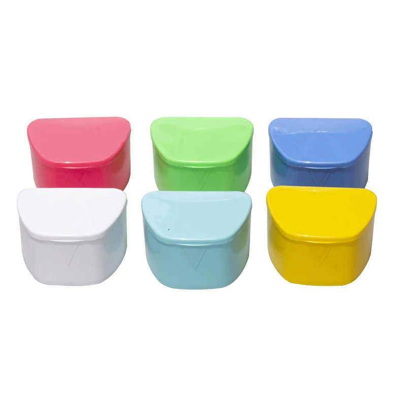 1 Pc Tooth Holder Storage Box Denture Partial Orthodontic Denture Container Box Tooth Holder Dental Denture Box