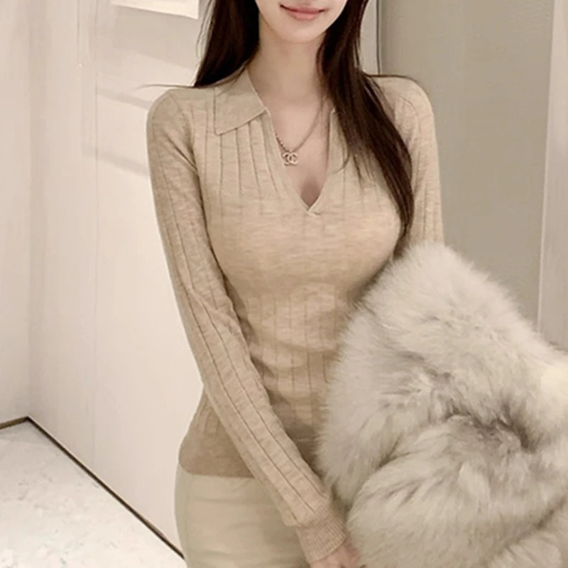 Beige long sleeve style