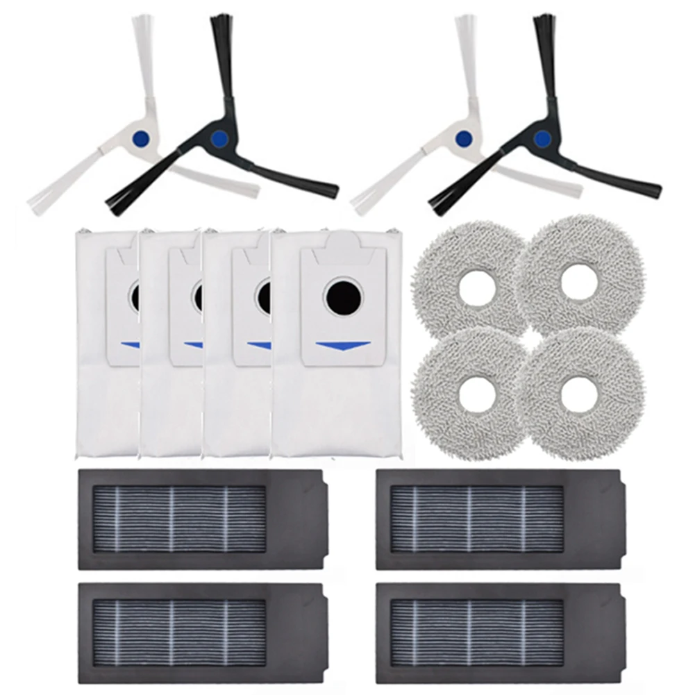 Kit de cepillos laterales de filtros, juego de paños de limpieza para Ecovacs, accesorios para aspiradora DEEBOT X2, X2 Pro, DEX86