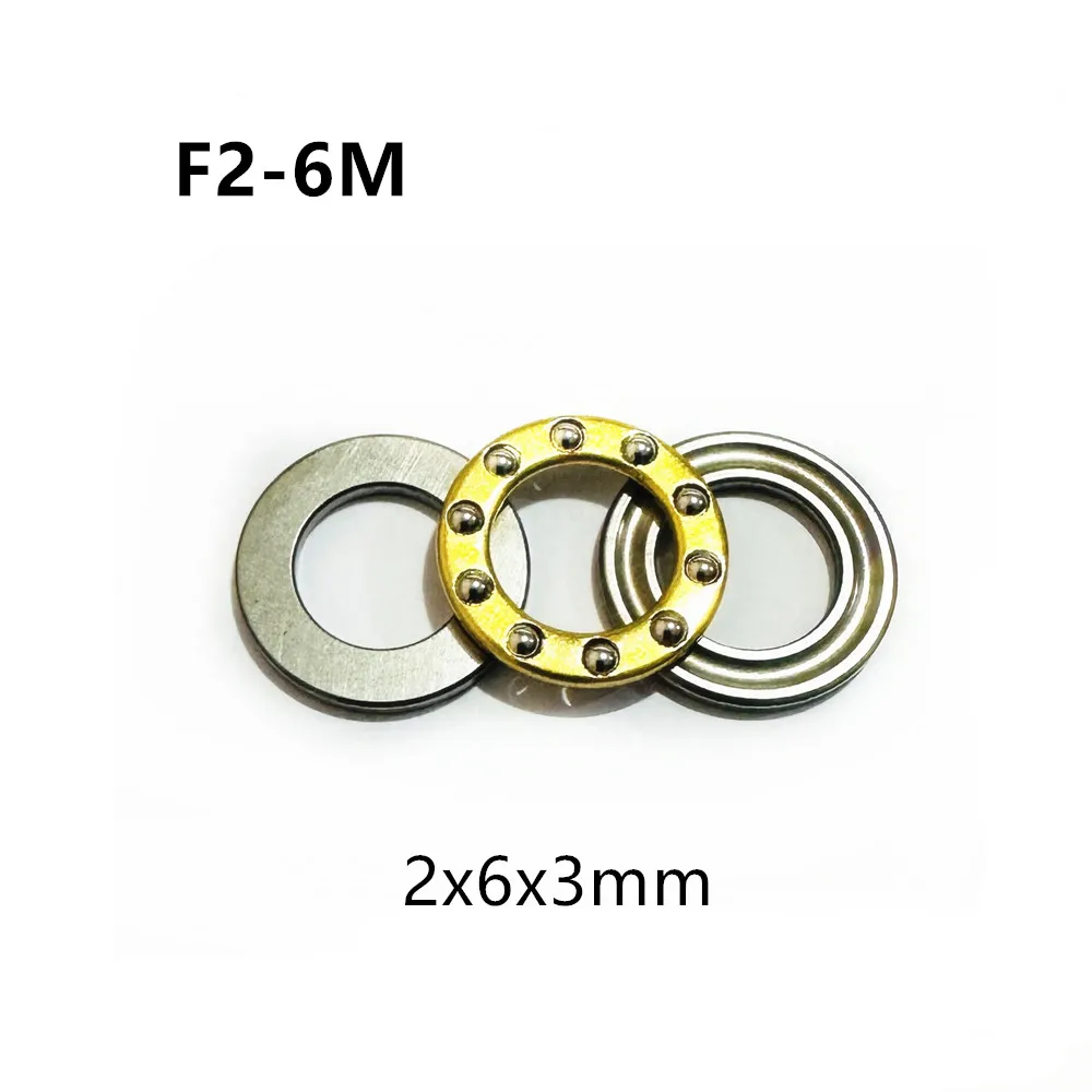 F2-6M 2x6x3mm Axial Ball Thrust Bearing Surface Plane Hrust Ball Bearings High Quality