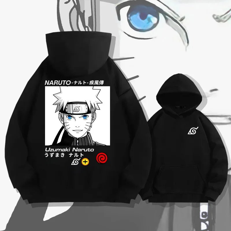 

Naruto Hoodie Anime Pattern Kakashi Fall and Winter Loose Comfortable Unisex Fashion Top Harajuku Sweatshirt