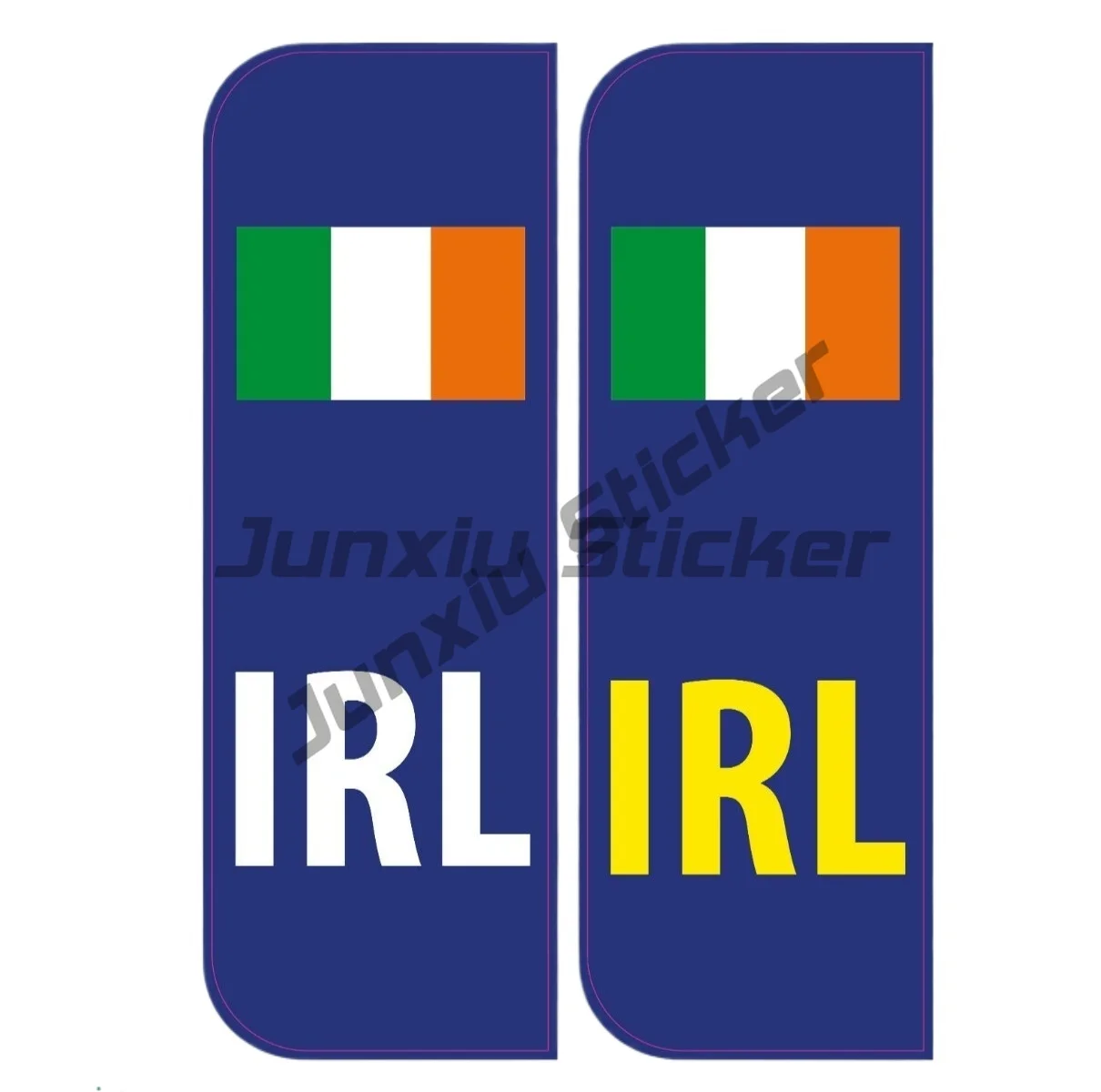 

IRL FLAG (IRELAND) CAR NUMBER PLATE VINYL STICKERS