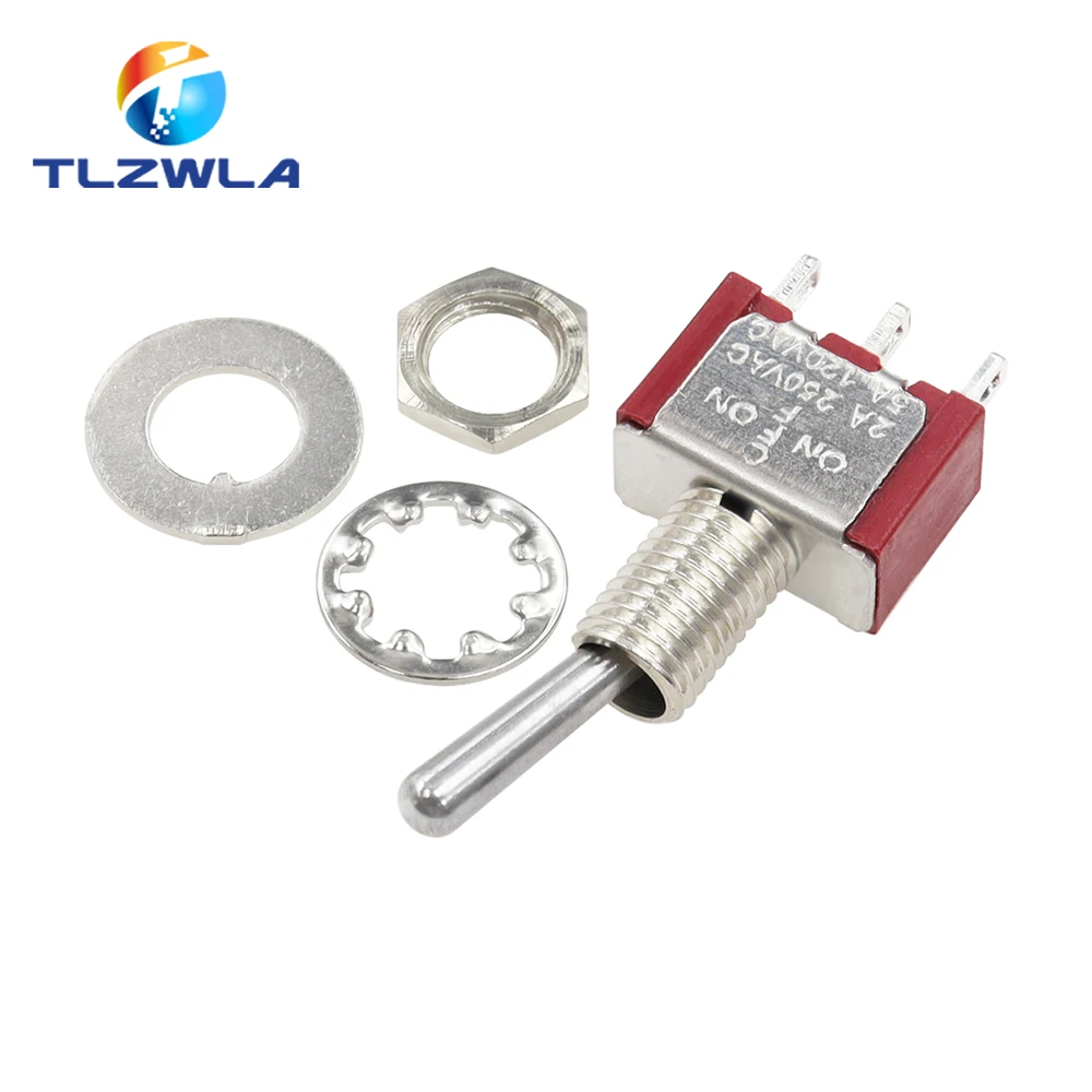 Toggle Switch SPDT DPDT Rocker Switch MTS 5A 6A 125V Self-Reset Switch 3A 250 AC 3 6PIN ON-ON ON-OFF-ON Starting Switch