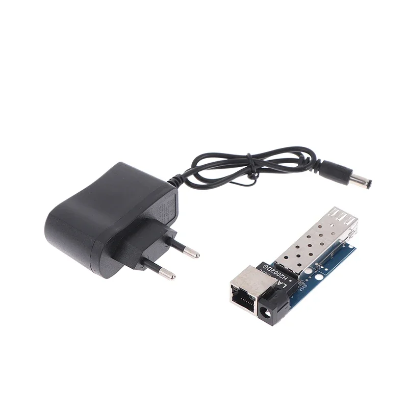 Moduł konwertera mediów Mini RPOE 1G z gniazdem SFP, transceiver SFP, gniazdo SFP, przełącznik światłowodowy Ethernet SFP z RJ45