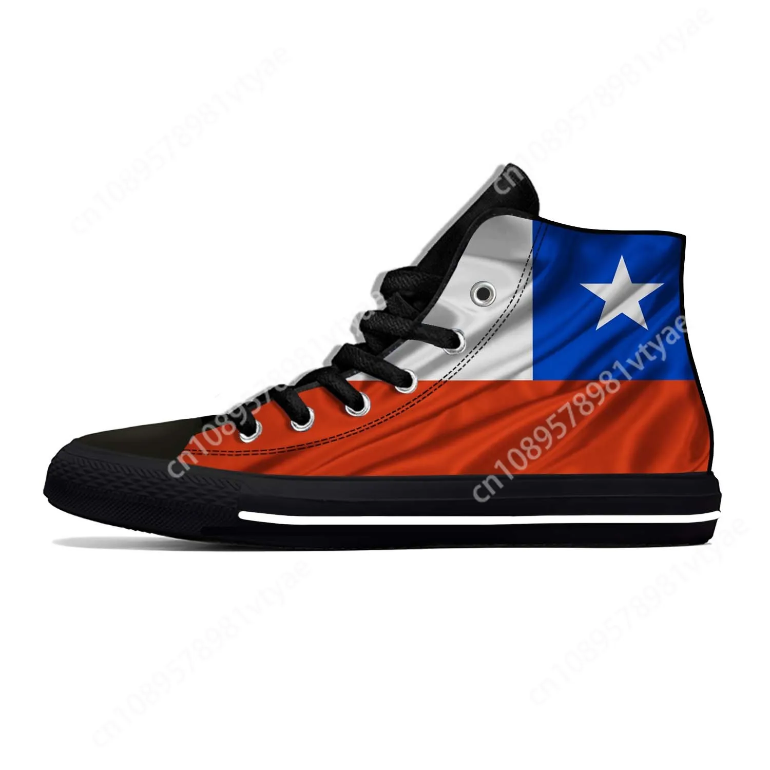 

Hot Chilean Flag Chile Patriotic Breathable Casual Shoes High Top Lightweight Summer Classic Board Shoes Mens Womens Sneakers