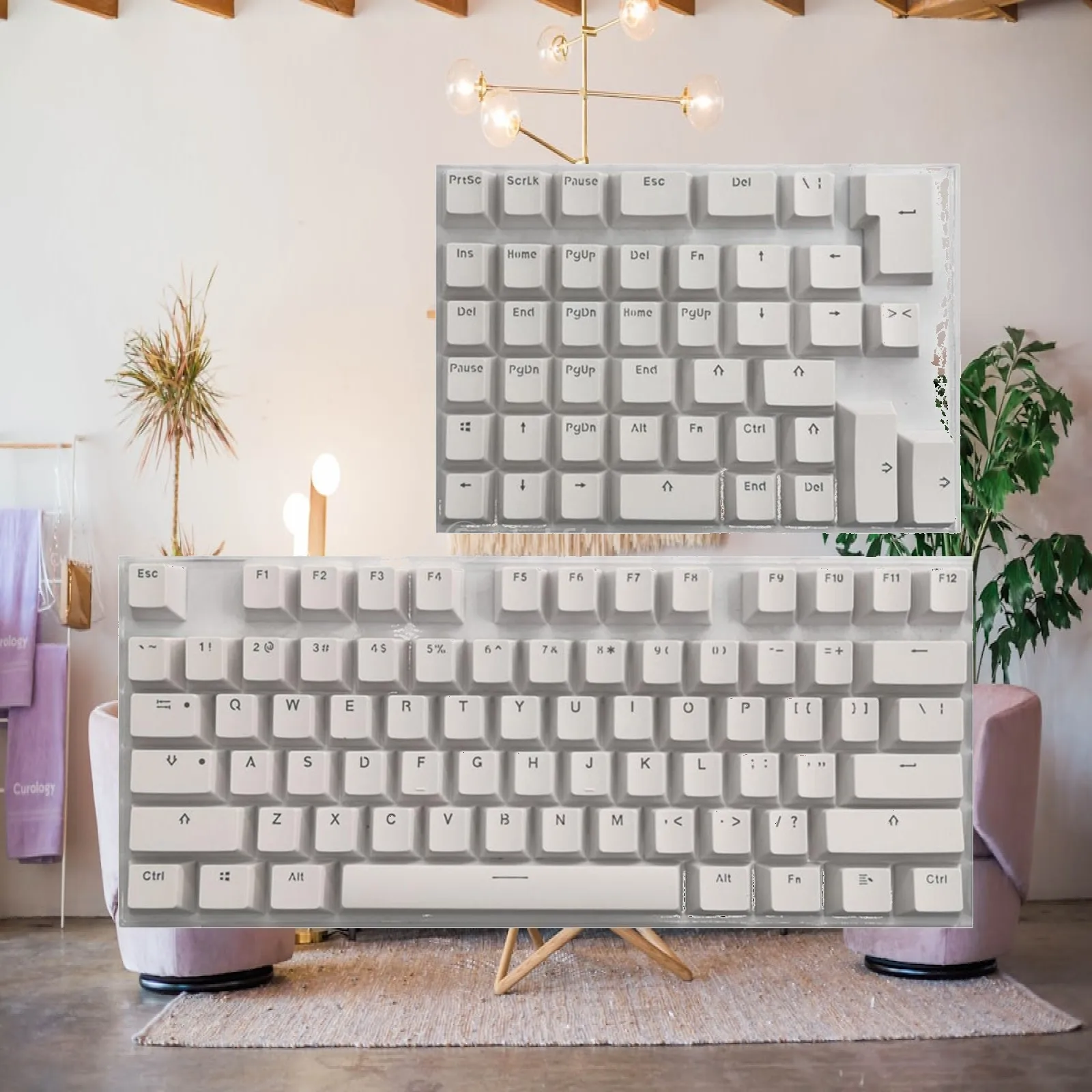 PBT Keycaps DIY Custom Universal Mini Mechanical Keyboard Suit 61 64 68 71 82 84 Layout Keyboard Switches Gaming Keys Set for MX