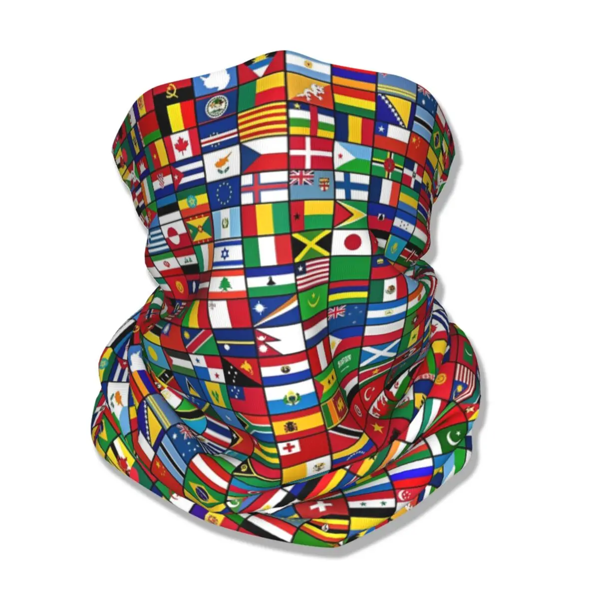 Countries World Flag Bandana Neck Gaiter Printed Mask Scarf Multi-use Headband Outdoor Sports for Men Women Adult Breathable