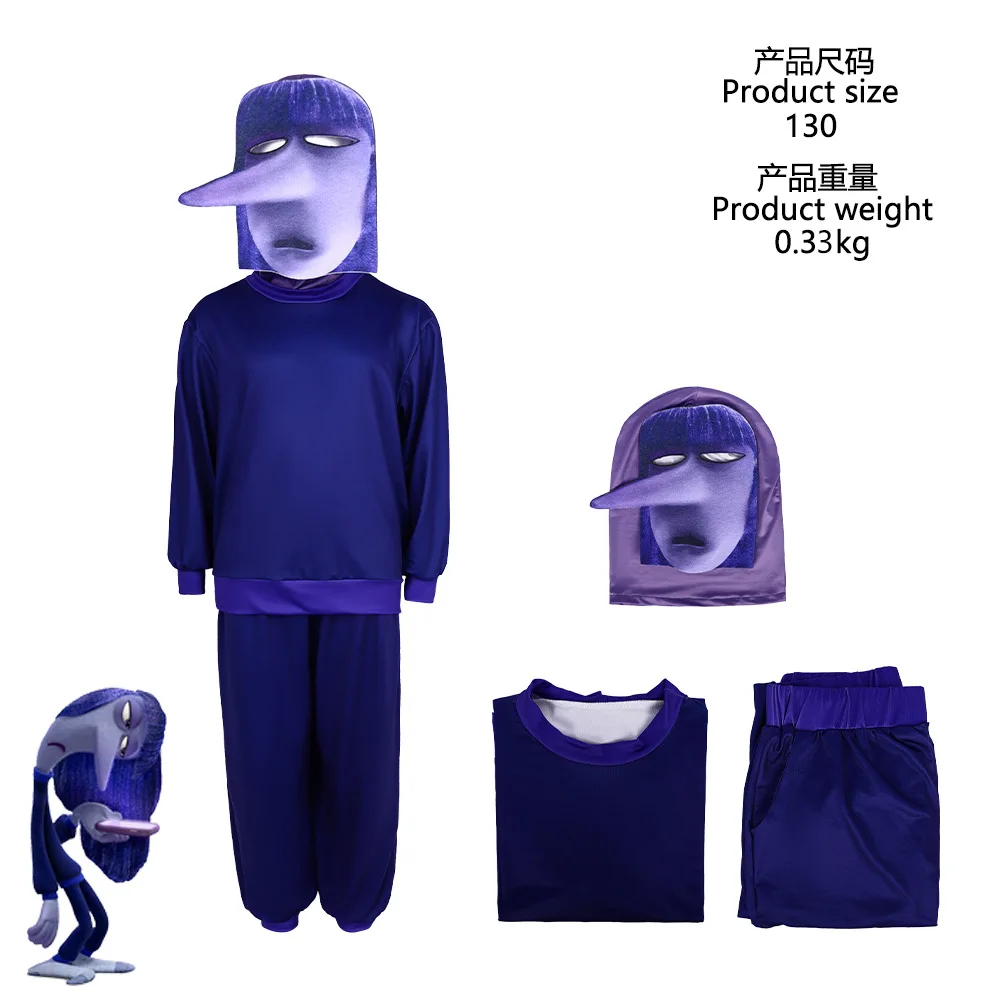 Inside Out 2 Cosplay Joy Disgust Kostium dla dzieci Gniewne strach Inspirowana sukienka Urodziny Impreza Halloween Kostium dla dziewczynek Chłopcy