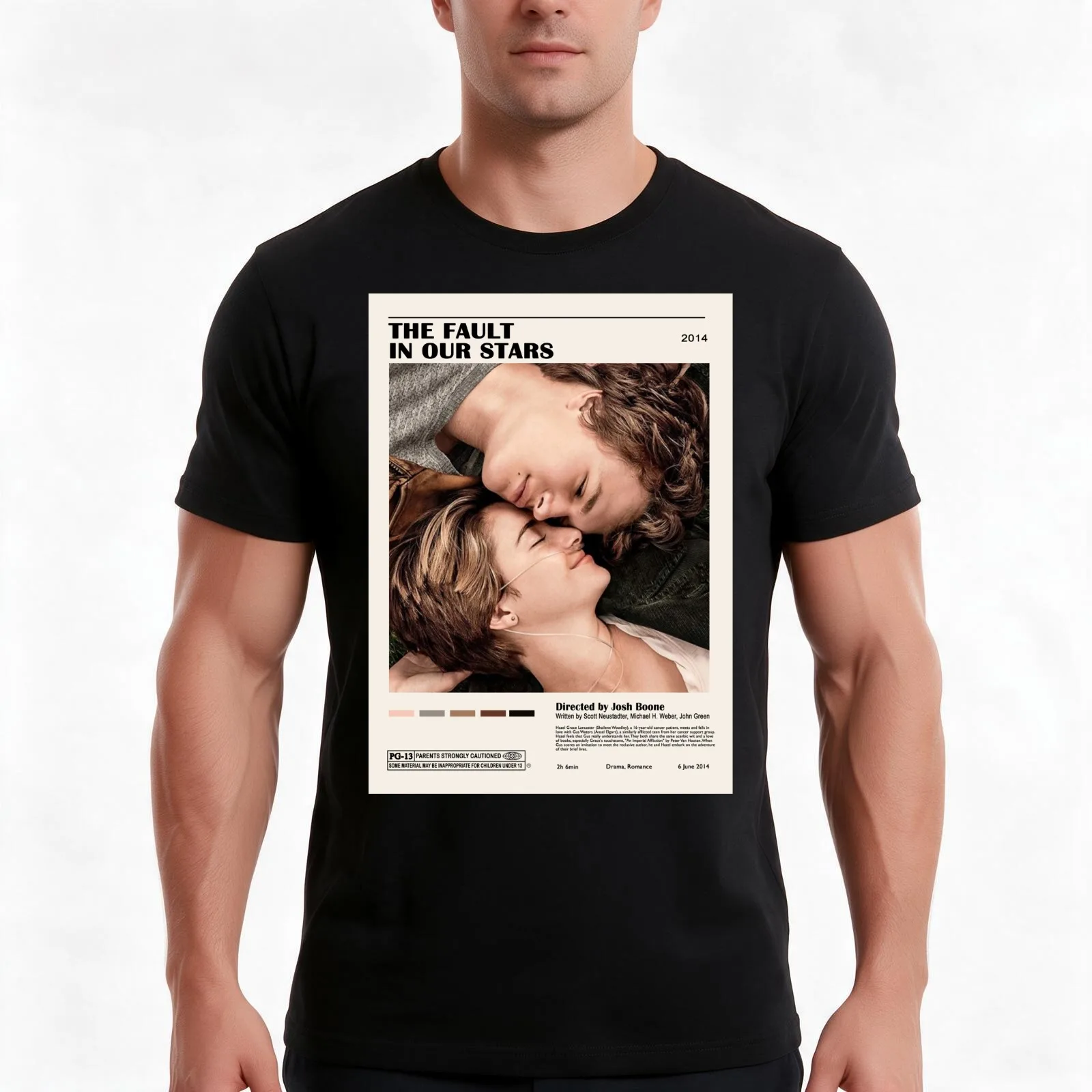 The Fault in Our Stars T-Shirt, Summer Casual Cotton Tee, Oversized Streetwear Tops, Vintage Graphic Print, Unisex Men Women