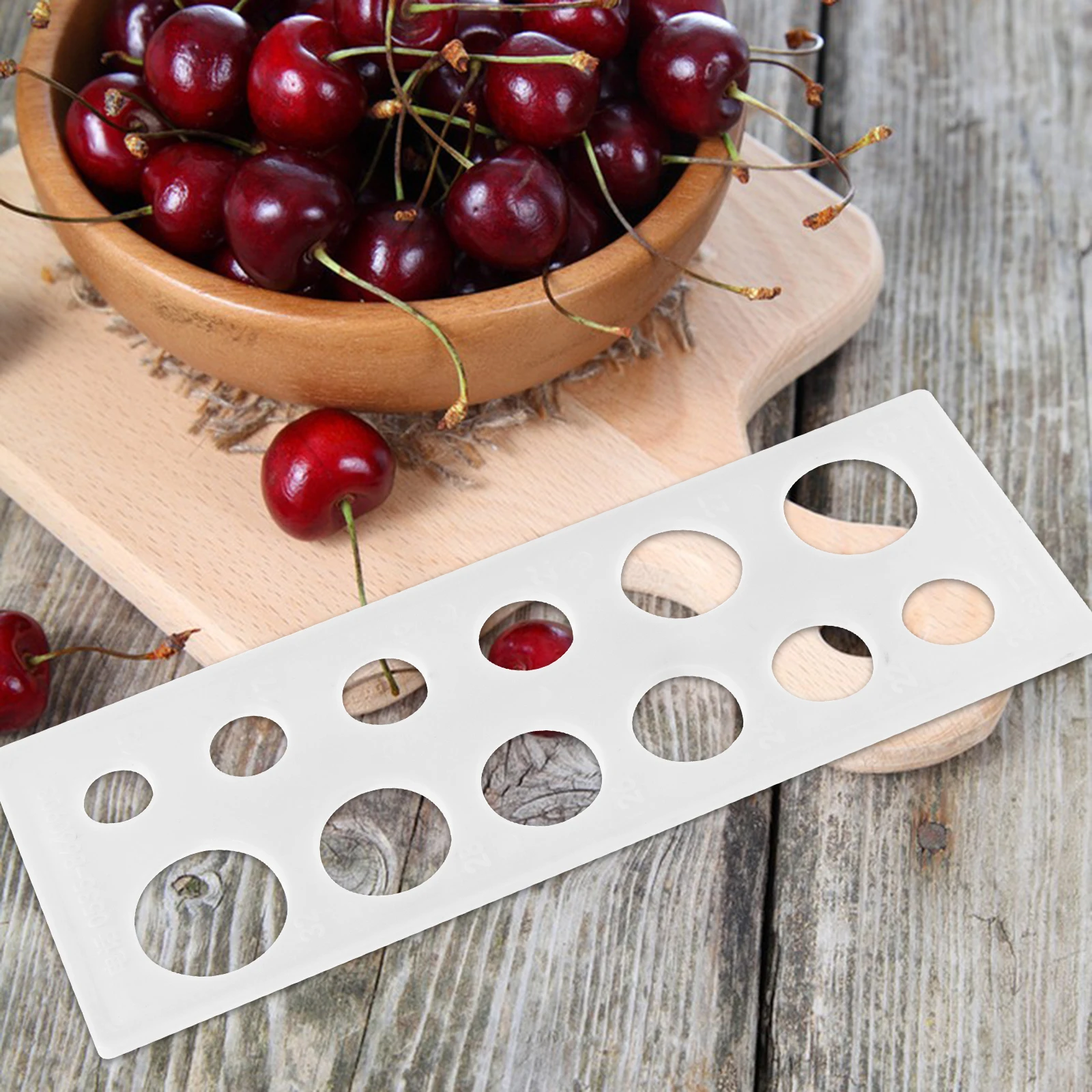 

12pcs Fruit Measuring Ruler Fruits Gauge Diameter Tool for Tangerine Oranges Farm Use Plastic Measuring Tool Fruits