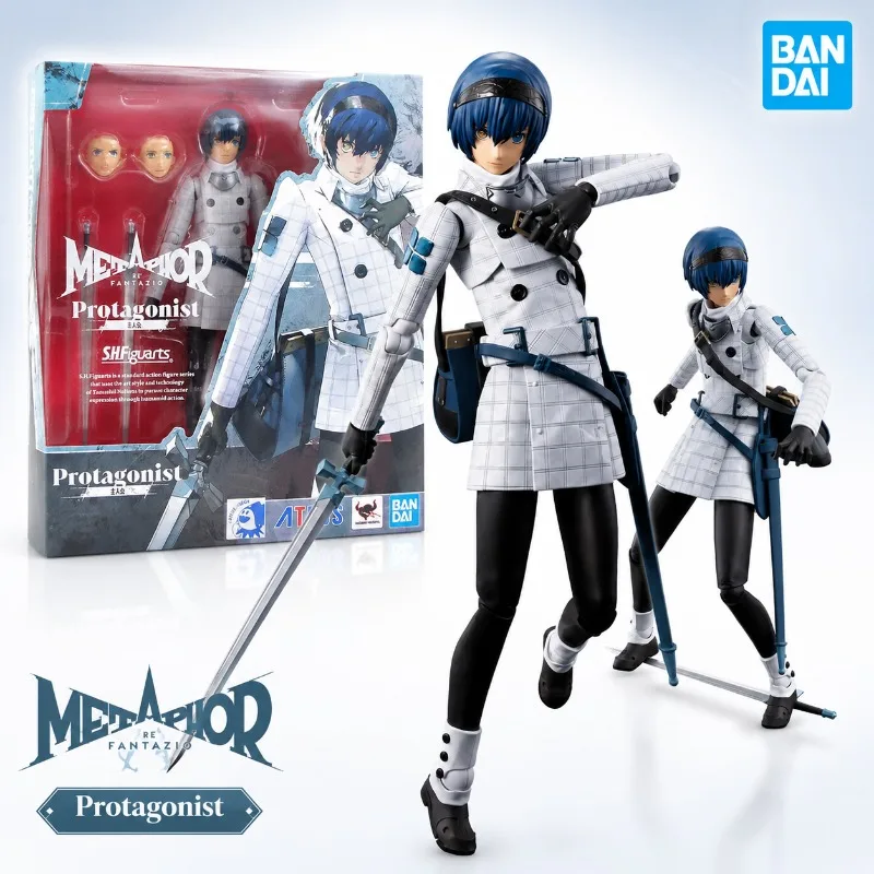 Bandai Original SHF Metaphor ReFantazio Protagonist Atlus Sega Anime Action Figure Shf Joint Movable Collection Model Toy