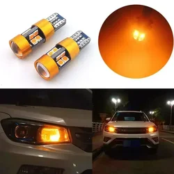 LED Signal Light Bulb Package 3030 12V DC 1Pair Orange Amber 158 Car Position 2821 Parking 2827 2525 City W5WB
