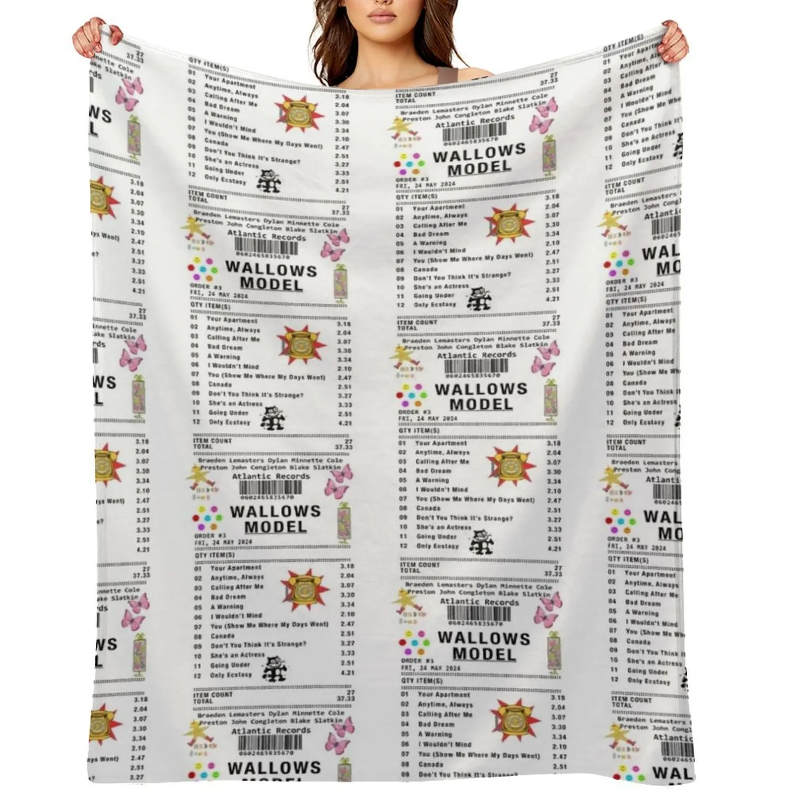 

Wallows Model Album Tracklist Vintage Throw Blanket blankets and throws Camping Decoratives sofa bed Blankets