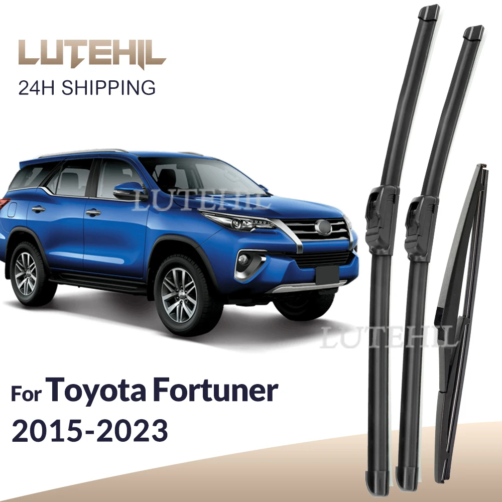

For Toyota Fortuner 2015-2023 2016 2017 2018 2019 Wiper Front&Rear Wiper Blades Windshield Windscreen Window Brushes 22"+16"+12"