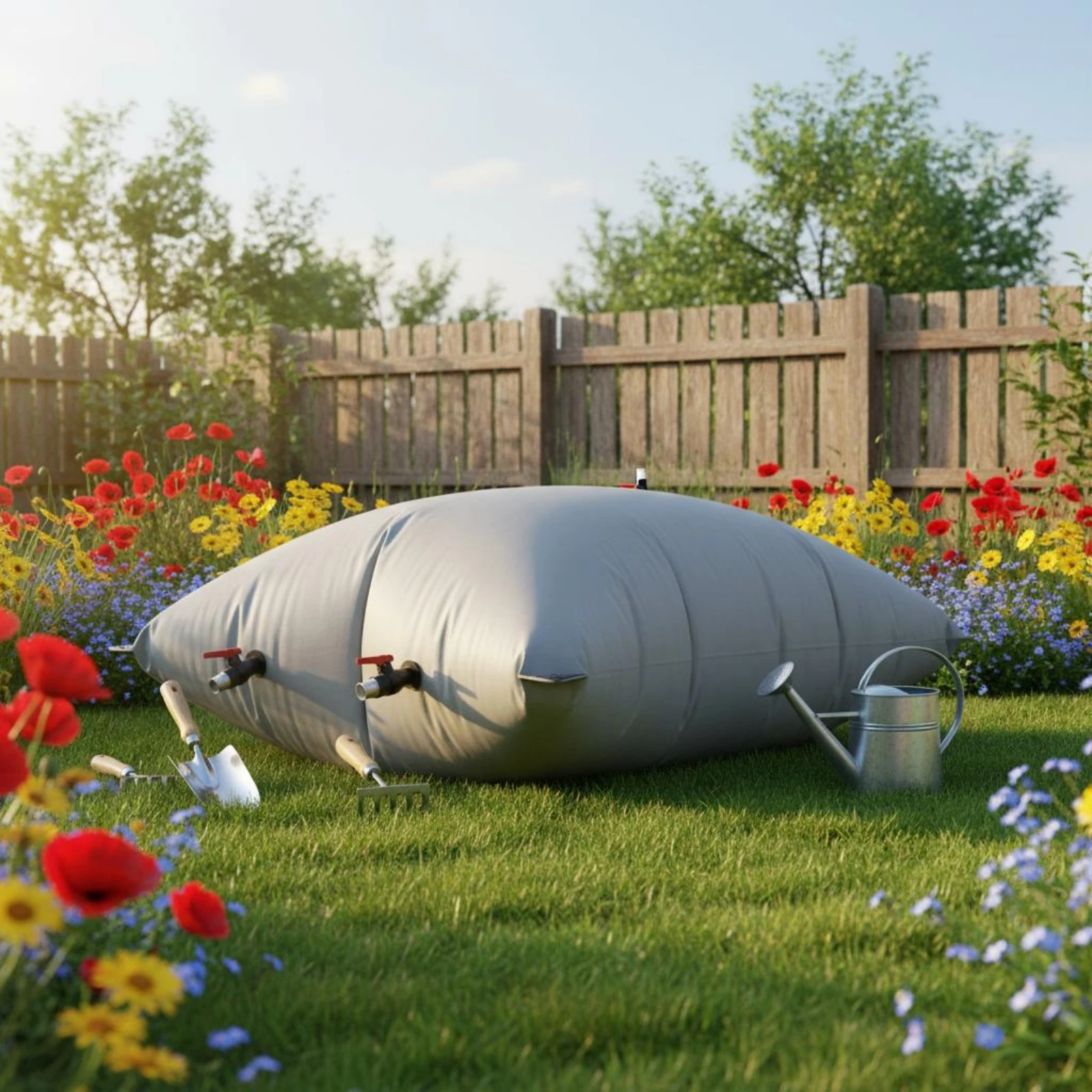 Pillow Water Reservoir Large Capacity Soft Water Reservoir Flexible Cistern Wear-Resistant Heavy-Duty for Garden