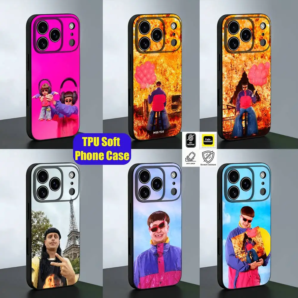 For O-Oliver T-Tree Miss You Ugly Is Beautiful Phone Case iPhone 13,16,12,14,15,11,17,Pro,Max,Plus,Air,Mini Black Silicone Cover