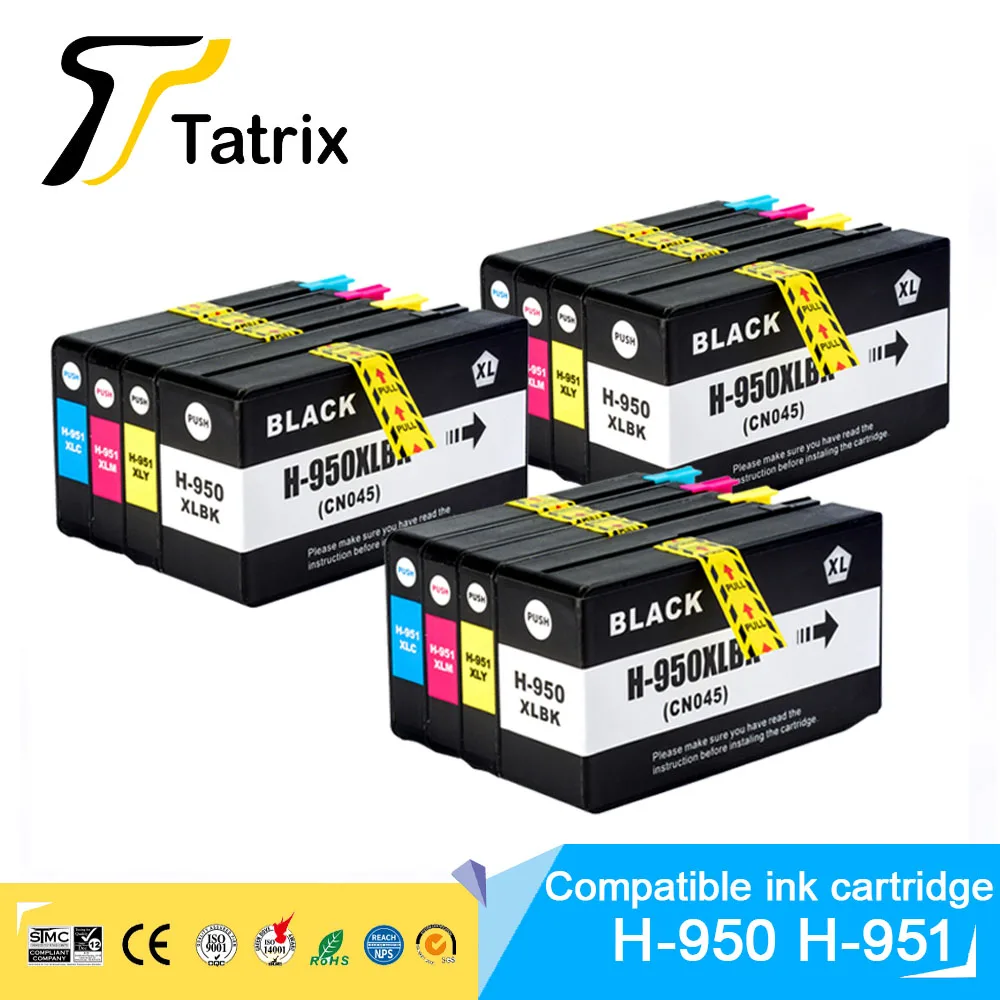 HP 950XL 951XL 950 951 XL Compatible Ink Cartridge For HP Officejet Pro 251dw/276dw/8100/8600/8610/8620/8630/8640/8650/8660/8615